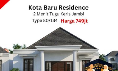 Jual Rumah Kota Baru Jambi Type 80/134