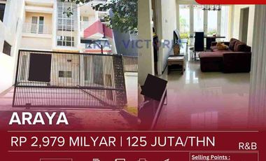 Rumah Full Furnished di Araya dekat Binus, Persada Hospital, Araya Mall, Sport Club dan bandara Abd Saleh Malang