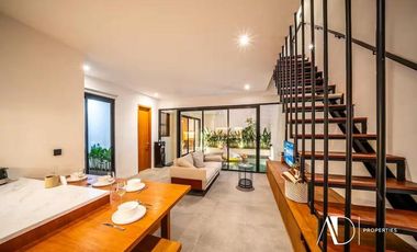 FREEHOLD | MODERN 3-BEDROOM VILLA WITH ROOFTOP RICE FIELD VIEWS - CANGGU