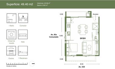 Venta Departamento tipo Loft en Desarrollo boutique de solo 10 departamentos en Oceanía  #26-1792