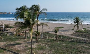 TERRENO PUNTA ZICATELA, PUERTO ESCONDIDO, OAXACA, FRENTE DE PLAYA.