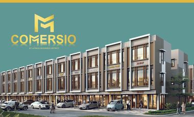 Ruko Comercio BSD. 3 lt. New launching, dekat statiun