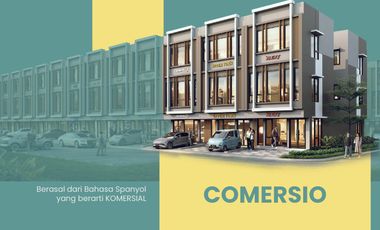 Ruko Comercio BSD. 3 lt. New launching, dekat statiun