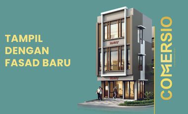 Ruko Comercio BSD. 3 lt. New launching, dekat statiun