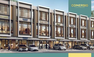 Ruko Comercio BSD. 3 lt. New launching, dekat statiun