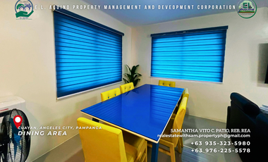 3 Bedroom Fully Furnished 2-Storey House for Rent in Timog Residences Cuayan Angeles City Pampanga