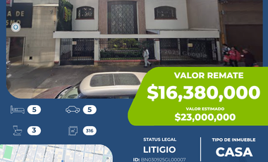 Casa en venta en Narvarte Poniente, Benito Juárez