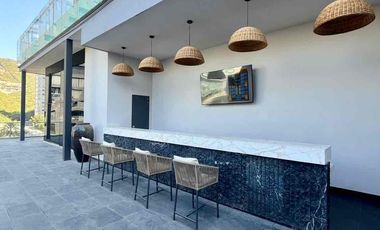 RENTA de Departamento NUEVO  totalmente amueblado y equipado  en Torre Vitant en Valle Oriente en San Pedro Garza , Garcia NL