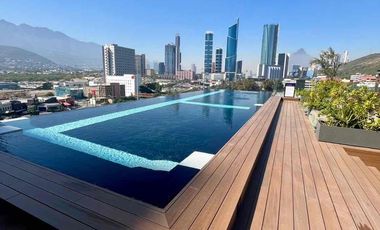 RENTA de Departamento NUEVO  totalmente amueblado y equipado  en Torre Vitant en Valle Oriente en San Pedro Garza , Garcia NL