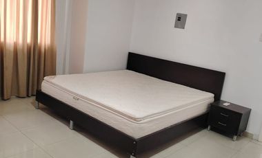 Departamento Semiamoblado en Alquiler en la Garzota,1Habitacion, 1Cuarto estudio,1Baño