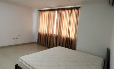 Departamento Semiamoblado en Alquiler en la Garzota,1Habitacion, 1Cuarto estudio,1Baño