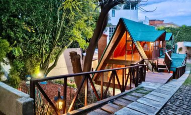 Chalet de madera en Barrio San Francisco | Condominio exclusivo (3 casas) | Jardín + terraza + balcón