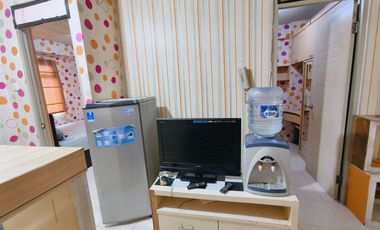 dijual cepat murah apartemen gading nias emerald 2 kmr furnish view taman + lepas lt rendah