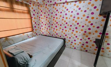 dijual cepat murah apartemen gading nias emerald 2 kmr furnish view taman + lepas lt rendah