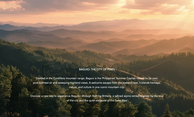 BERN BAGUIO / LUXURY 1 BEDROOM W BALCONY / OWN A PIECE OF BAGUIO - THE SUMMER CAPITAL OF THE PHILIPPINES.