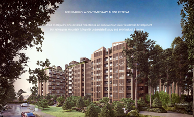 BERN BAGUIO / LUXURY 1 BEDROOM W BALCONY / OWN A PIECE OF BAGUIO - THE SUMMER CAPITAL OF THE PHILIPPINES.