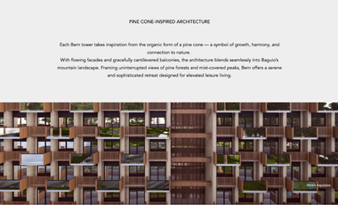 BERN BAGUIO / LUXURY 1 BEDROOM W BALCONY / OWN A PIECE OF BAGUIO - THE SUMMER CAPITAL OF THE PHILIPPINES.