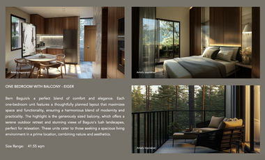 BERN BAGUIO / LUXURY 1 BEDROOM W BALCONY / OWN A PIECE OF BAGUIO - THE SUMMER CAPITAL OF THE PHILIPPINES.