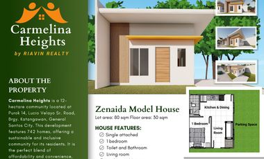 Affordable House and Lot for Sale in General Santos City - Carmelina Heights