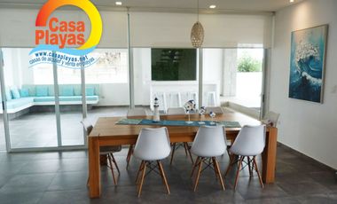 Casa de Lujo con Vista Al Mar de Venta en Playas Villamil, Ciudadela Cerrada Terrazas del Mar