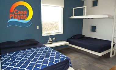 Casa de Lujo con Vista Al Mar de Venta en Playas Villamil, Ciudadela Cerrada Terrazas del Mar