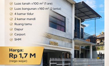 RUMAH MINIMALIS 2 LANTAI – STRATEGIS DI PADANG SAMBIAN