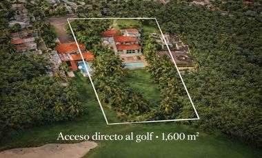 Terreno de 1,600 m² Acceso directo golf