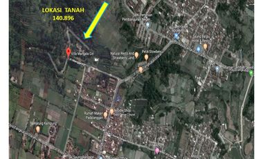 Tanah 140896 M2 SHM Manggala Giri Cibogo Lembang, Bandung Barat Ex Villa Resort View Kota Lembang Cocok Dibangun Tempat Wisata Lokasi Strategis