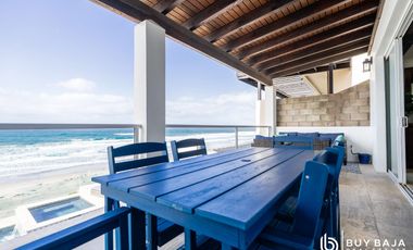 Casa Frente al Mar con Alberca, Jacuzzi y Acceso Directo a la Playa en Rosarito