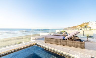Casa Frente al Mar con Alberca, Jacuzzi y Acceso Directo a la Playa en Rosarito