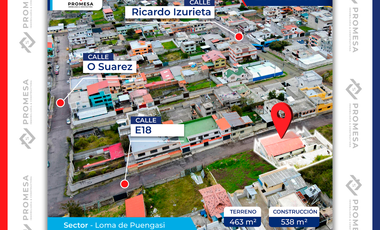 CASA EN VENTA - Loma De Puengasí, E 18, Quito, Ecuador
