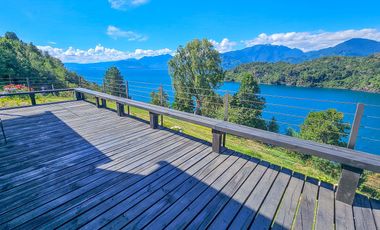 Casa de Lujo de 353m2 en Parcela a orilla del Lago Ranco, Sector Ensenada de Illahuape, Lago Ranco