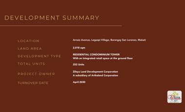 SONDRIS - Pre-Selling in Arnaiz Avenue, Makati City by Arthaland