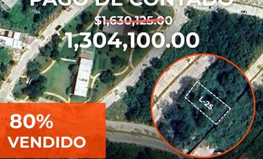 VENTA DE TERRENO RESIDENCIAL, ENTREAGA INMEDIATA, CHOLUL, ZONA NORTE DE MÉRIDA