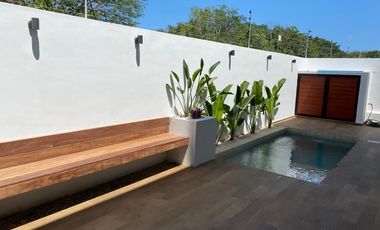 CASA EN RENTA EN BOSQUES DE BAMBU CON PANELES SOLARES PLAYA DEL CARMEN