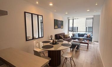 Arriendo departamento amoblado con balcon sector Republica del Salvador