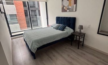 Arriendo departamento amoblado con balcon sector Republica del Salvador