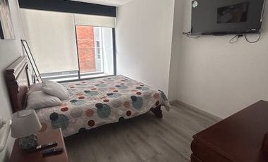 Arriendo departamento amoblado con balcon sector Republica del Salvador