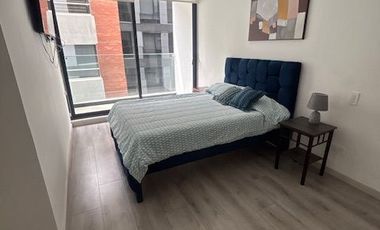 Arriendo departamento amoblado con balcon sector Republica del Salvador