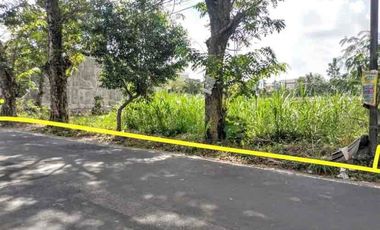 Disewakan tanah luas dan lebar strategis pinggir jln