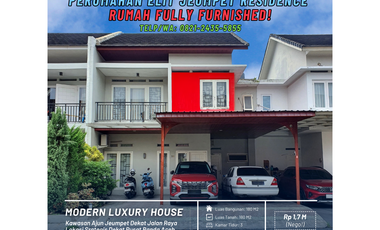 Dijual Rumah Mewah Fully Furnished di Jeumpet Residence - Komplek Elit Lengkap Fasilitas!