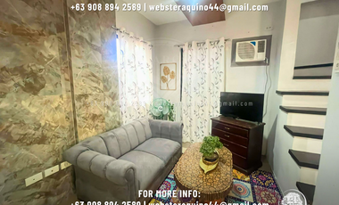FURNISHED APARTMENT FOR RENT LOCATED IN A SECURED SUBDIVISION AT TIMOG PARK