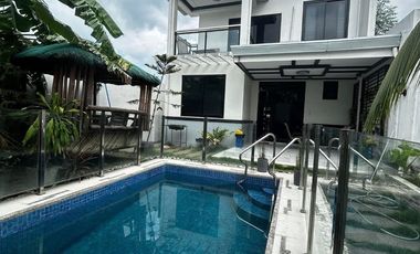 FULLY FURNISHED MODERN TWO STORY HOUSE WITH POOL FOR SALE IN BAMBAN TARLAC  Located in a gated subdivision in Bamban,Tarlac