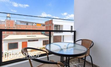 DEPARTAMENTO AMOBLADO EN SEGUNDO PISO EN ALQUILER – URBANIZACIÓN EL OLIVAR