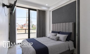 DEPARTAMENTO AMOBLADO EN SEGUNDO PISO EN ALQUILER – URBANIZACIÓN EL OLIVAR