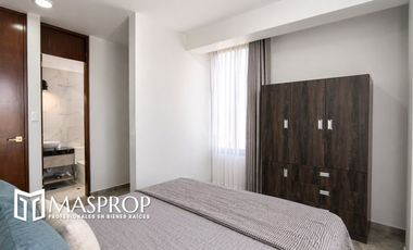 DEPARTAMENTO AMOBLADO EN SEGUNDO PISO EN ALQUILER – URBANIZACIÓN EL OLIVAR