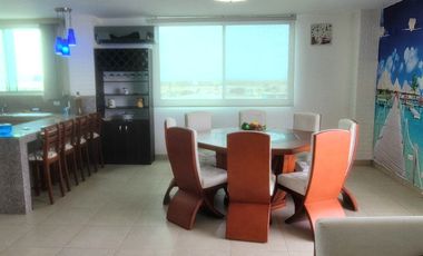 VENTA DE DEPARTAMENTO AMOBLIADO CON 3 DORMITORIOS UBICADO EN SALINAS