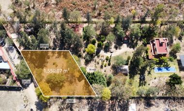 TERRENO EN VENTA DE 1,550 M2 EN TLALIXTAC