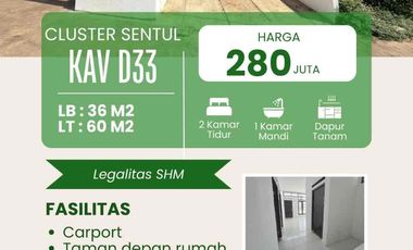 Rumah Ready Stok 36/60 Bandung Raya Residence