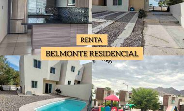 CASA RENTA AL NORTE CON ALBERCA, BELMONTE RESIDENCIAL